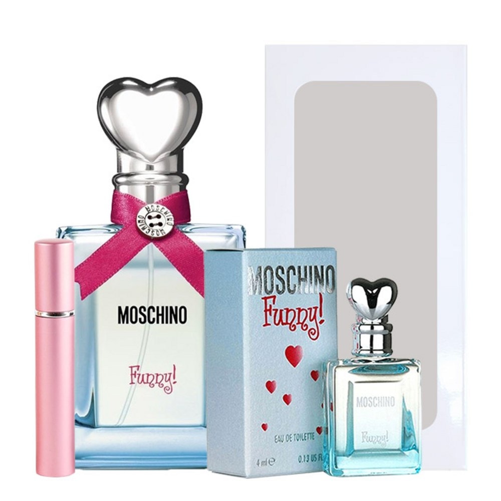 モスキーノパニーオードトワレット25ml +ミニチュア香水+香水工瓶ピンク+セットボックスセット