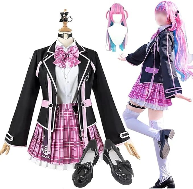 湊あくあ コスプレ衣装 湊アクア コスプレ衣装　バーチャルYouTuber 新衣装 イベント 仮装　靴 ウィッグ追加可