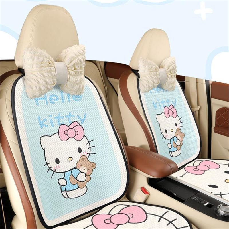ハローキティ 夏 車 アイスシルク クッション かわいい カーシート クッション 四季 ユニバーサル 女性