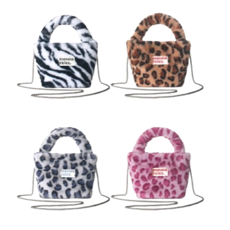 毛カバン2way トートバッグ 4カラー / フェイクファーかばん かわいい
