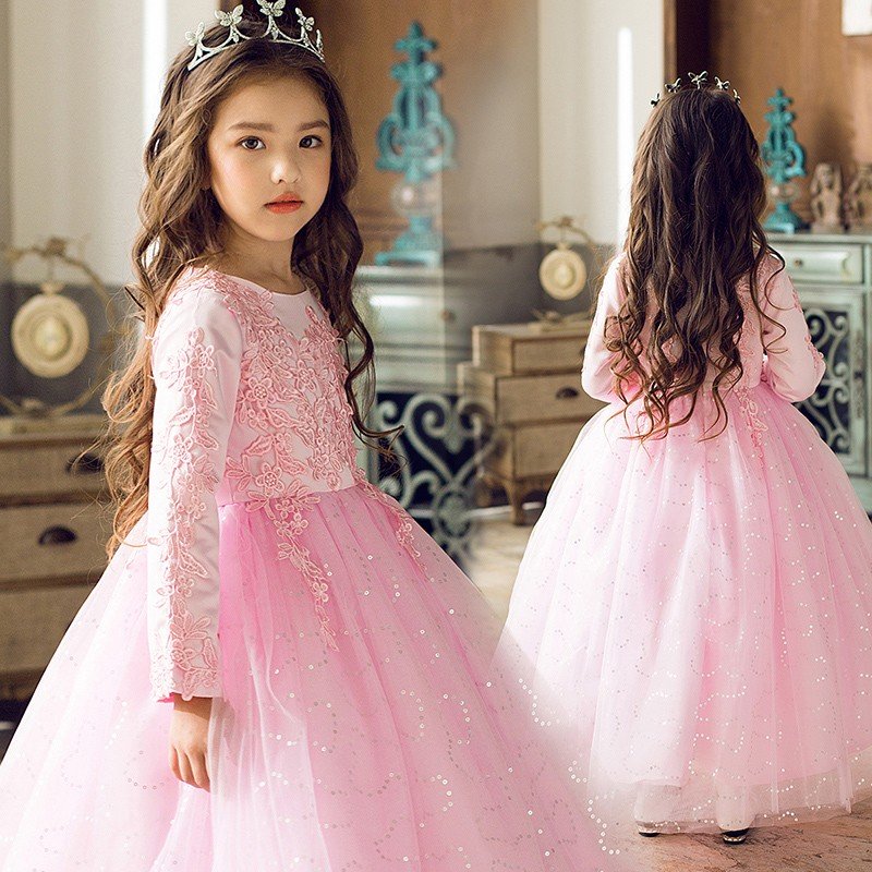 子どもドレス キッズ フラワーガール ドレス ピアノ発表会 子供ドレス ロングドレス フォーマル 入