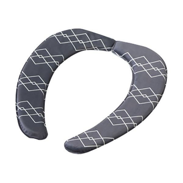 [5セット] ヨコズナクリエーション ベニワレン さらふわ便座クッション グレー MMT60217X5