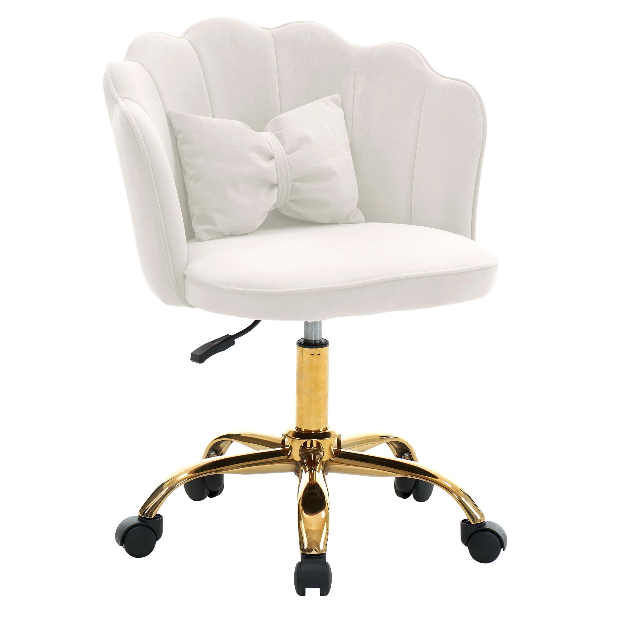 [国内即発送]【新作登場】　【ホワイト】デスクチェア チェア 椅子 オフィスチェア いす イス おしゃれ かわいい 回転 昇降 肘あり 背もたれあり リビング レトロ モダン 人気 北欧 シンプル52