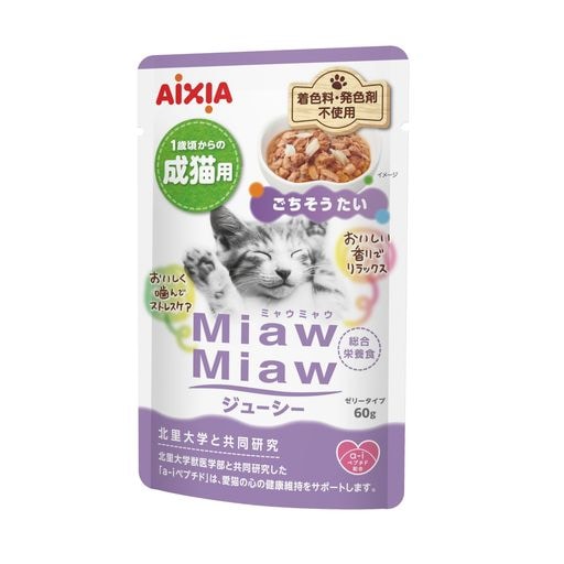 ミャウミャウ (MiawMiaw) ジューシー ごちそうたい 60g×60個セット