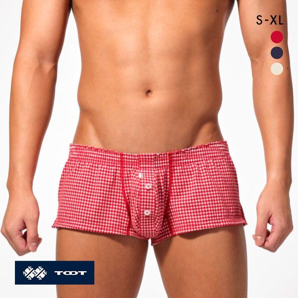 トゥート TOOT デラヴェサッカー フィットトランクス メンズ 前開き FT24S506 コットン