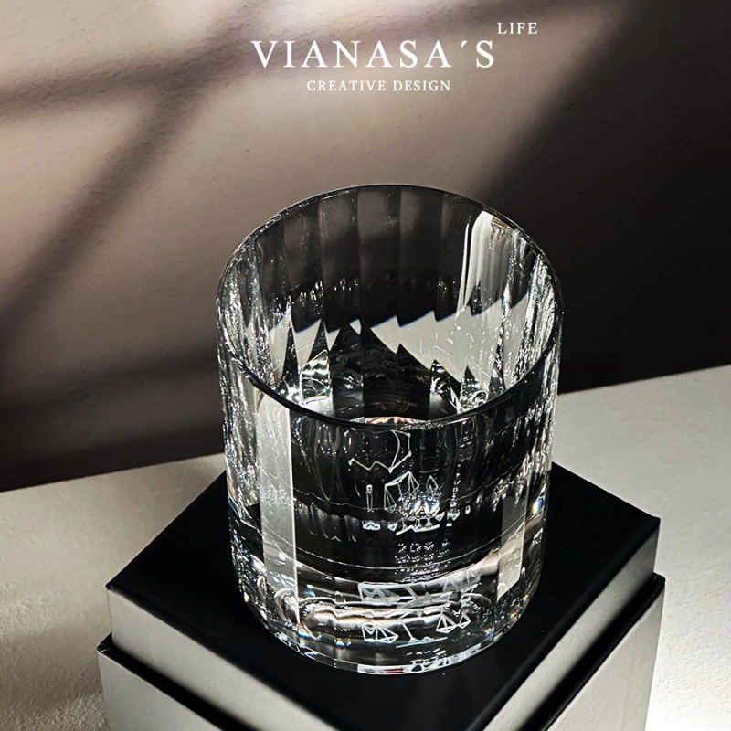 切子手彫りガラス クリスタルガラス コップ 星座 カップ ウイスキー ワイングラス お祝い記念品父母上司敬老の日 ギフト グラス 日本酒グラ