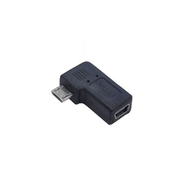 (まとめ)変換名人 変換プラグ USB mini5pinmicroUSB 左L型 USBM5-MCLLF(×20セット)