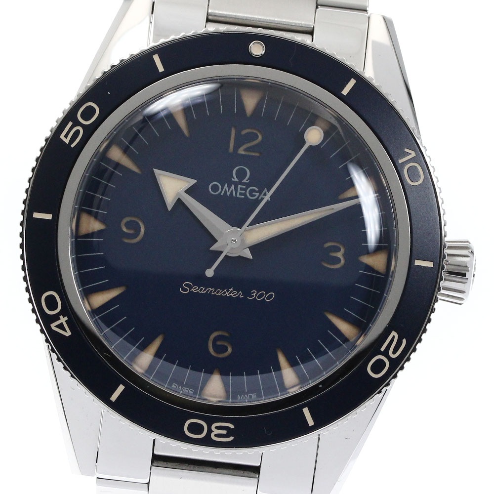 オメガ OMEGA 234.30.41.21.03.001 シーマスター300 コーアクシャル マスター クロノメーター 自動巻き メンズ 美品 保証書付き_876451【中古】