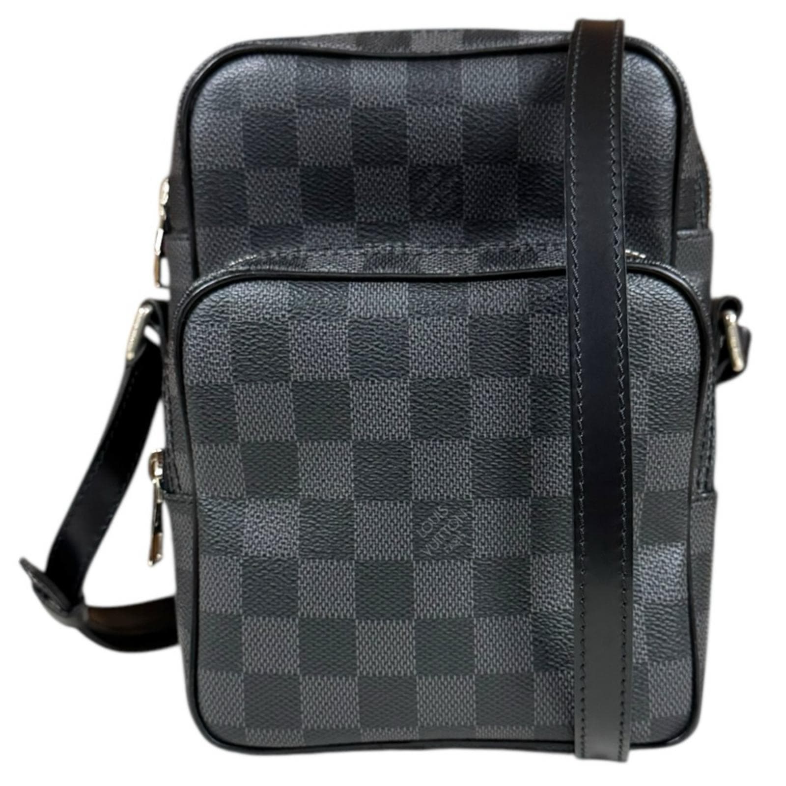 ルイヴィトン レム ダミエグラフィット ショルダーバッグ ダミエグラフィットキャンバス N41446 ブラック LOUIS VUITTON 中古
