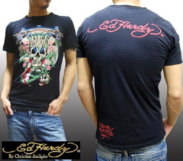 エドハーディー メンズ Tシャツ 200種類の品揃え SKULL RIDER 2 ブラック エドハーディー 正規品 インポート セレブ ファッション サファリ 掲載 ブランド セレカジ アメカジ