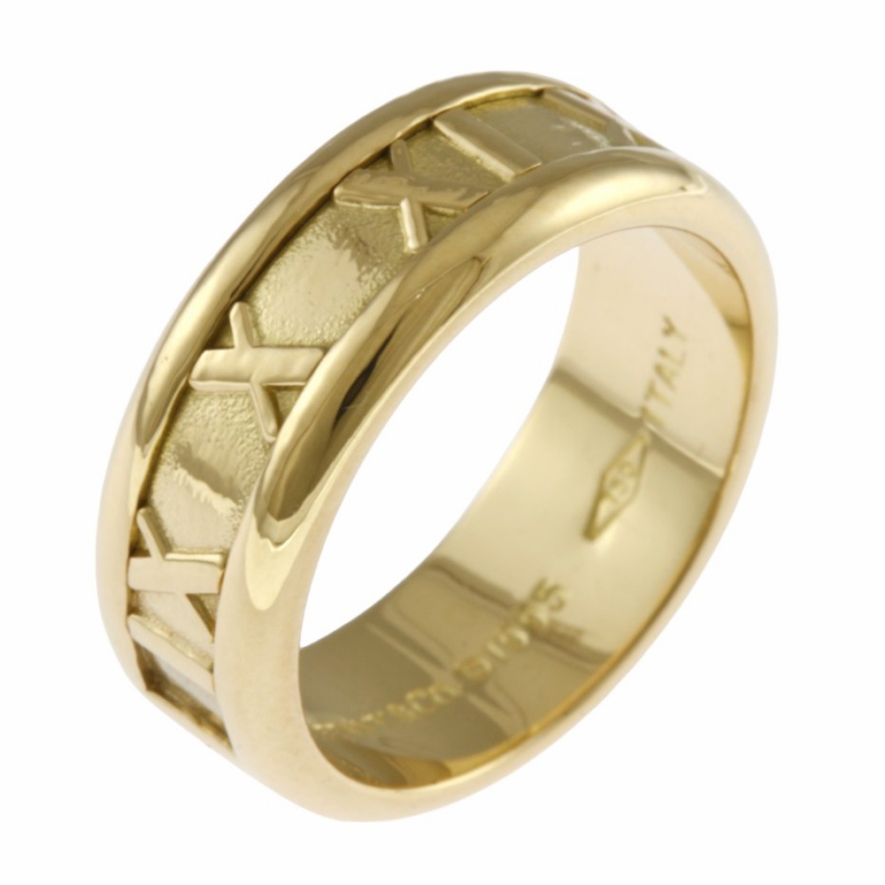 ティファニー アトラス リング 指輪 11.5号 18金 K18イエローゴールド TIFFANY&Co. 中古 美品