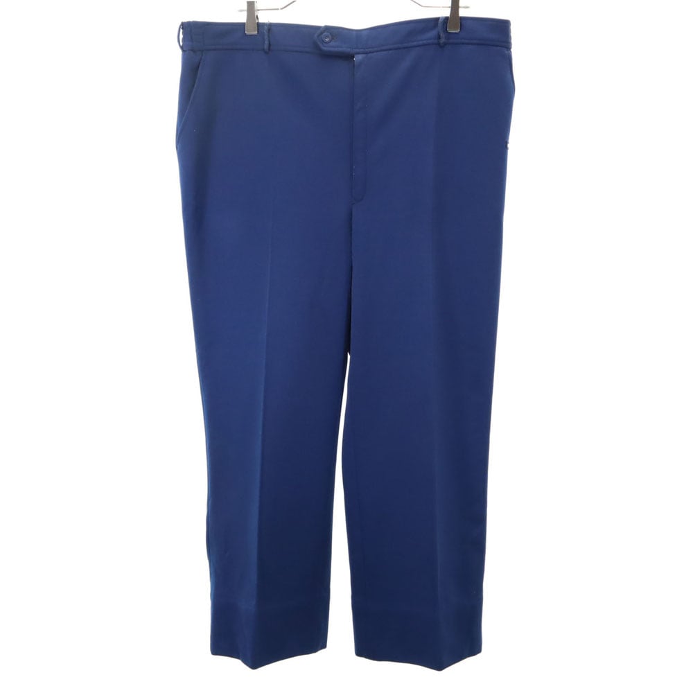 70s 西ドイツタグ デサント製 ヴィンテージ ジャージ スラックスパンツ ネイビー ウエストゴム メンズ