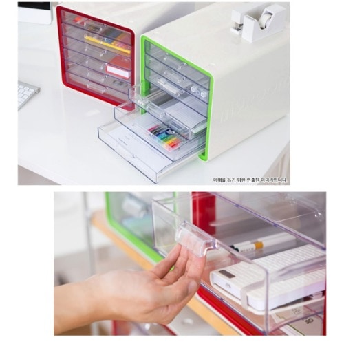 マルチキャビネット多段書類4段グリーンx1-カラーランダム発送教材教区学習準備物会社学校課題