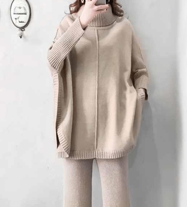 セットアップ デート モテアイテム ニットソー ガウチョパンツ 長袖 ウール 可愛い きれいめ 上品 おしゃれ かっこいい 可愛い ラブリー キュート ガーリー クール モード系 セクシー