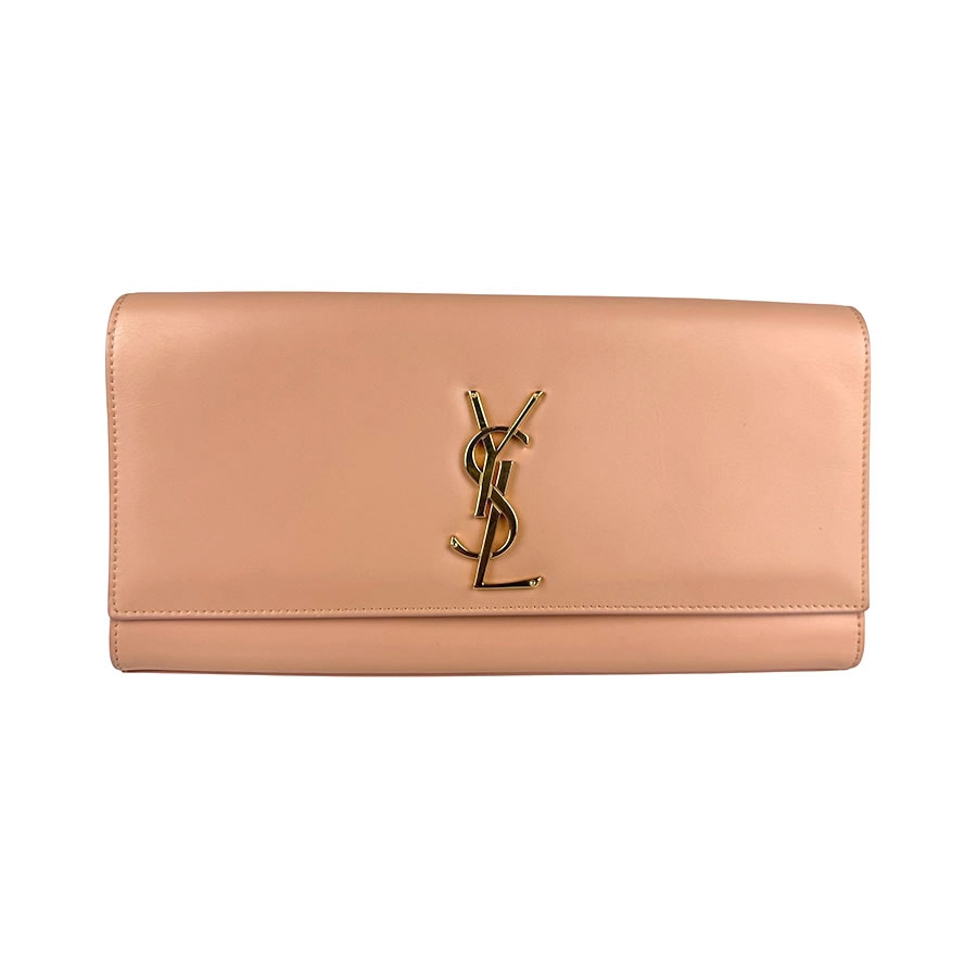 サンローラン SAINT LAURENT クラッチバッグ パーティバッグ レザー ピンク ゴールド レディース 326079 z6166