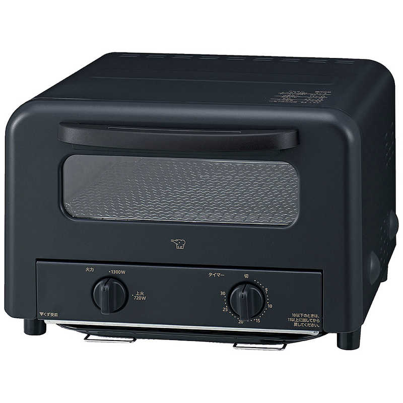象印マホービン　ZOJIRUSHI　オーブントースタ― こんがり倶楽部 火力切りかえタイプ 1300W/食パン4枚 ブラック　EQ-HA30-BA