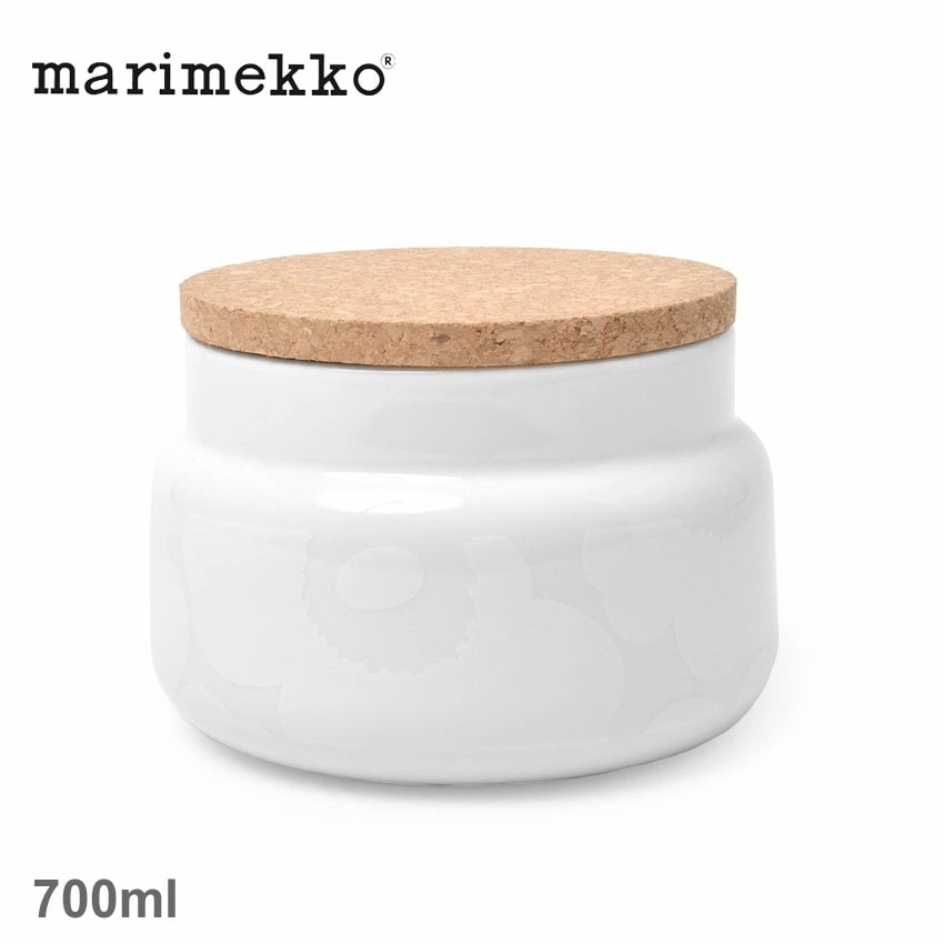 Unikko Jar 700ml 72881 ジャー キッチン インテリア ウニッコ 花柄 かわいい ナチュラル 小物入れ 蓋 ブランド プレゼント ギフト 贈り物 おしゃれ 北欧 人気