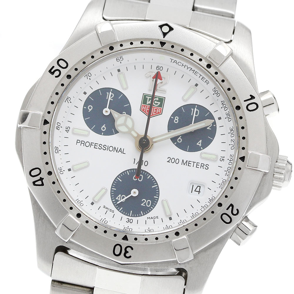 タグホイヤー TAG HEUER CK1111-0 プロフェッショナル 2000シリーズ クロノグラフ クォーツ メンズ _962540【中古】