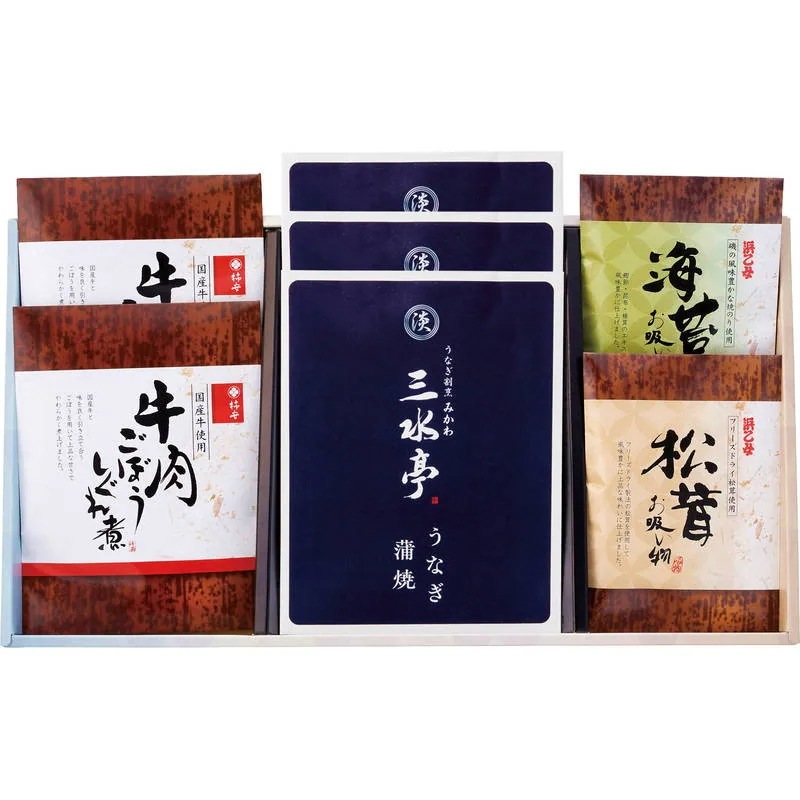 三河一色産うなぎの蒲焼・お吸物セット：7食 海苔 ギフト