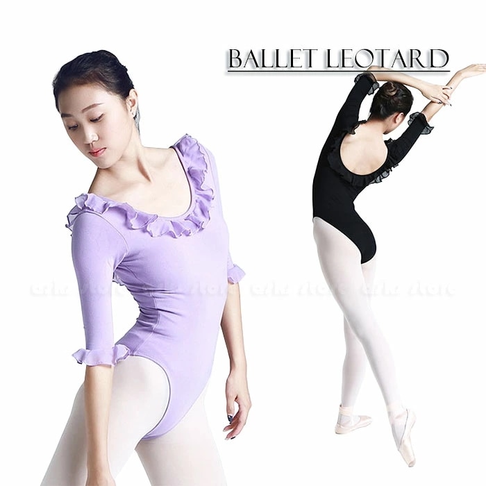 バレエ衣装 レディースレオタード バレエレオタード 五分袖 レオタード バレリーナ バックレス ダンス衣装 練習着 レッスン着 大人用 女性用 新体操レオタード 可愛いレース 体操 ヨガ バレエ ダン