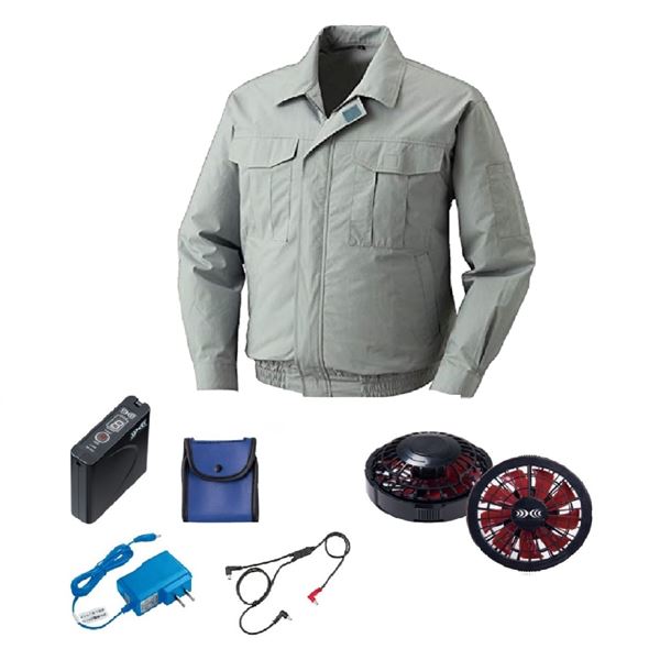 KU90550 空調服 綿薄手 FAN2200BR/LISUPER1セット モスグリーン 3L 19,295円