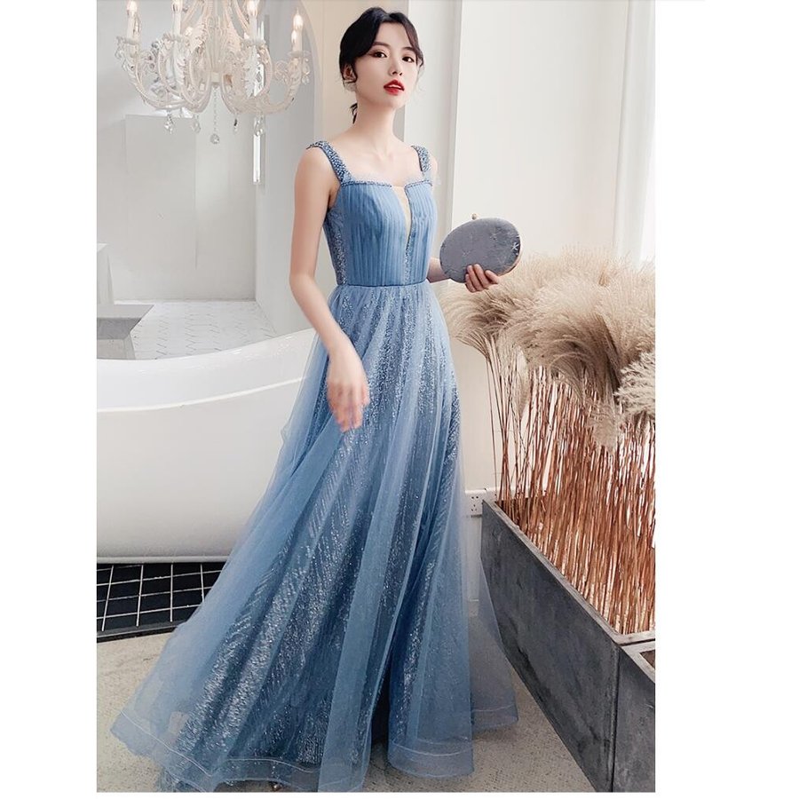 ウエディングドレス ロングドレス 結婚式 披露宴 二次会 謝恩会 演奏会 発表会 同窓会 女子会 パ