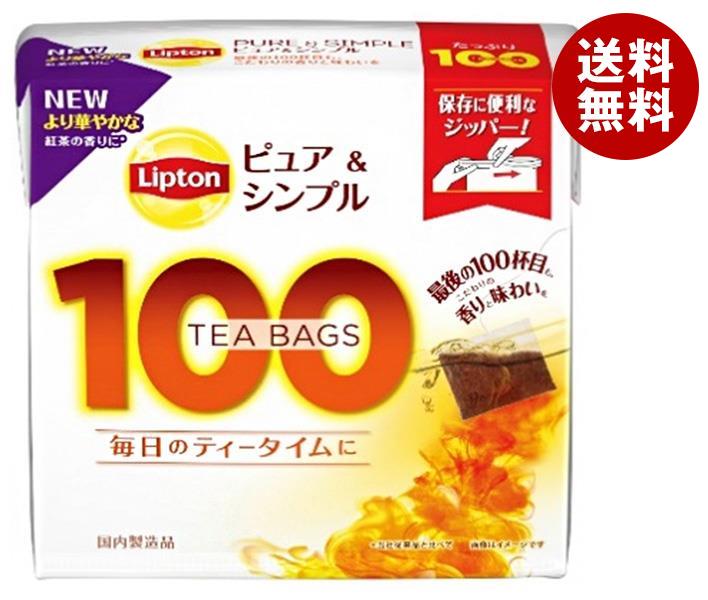 リプトン ピュア＆シンプル ティーバッグ 100袋＊6箱入＊(2ケース)