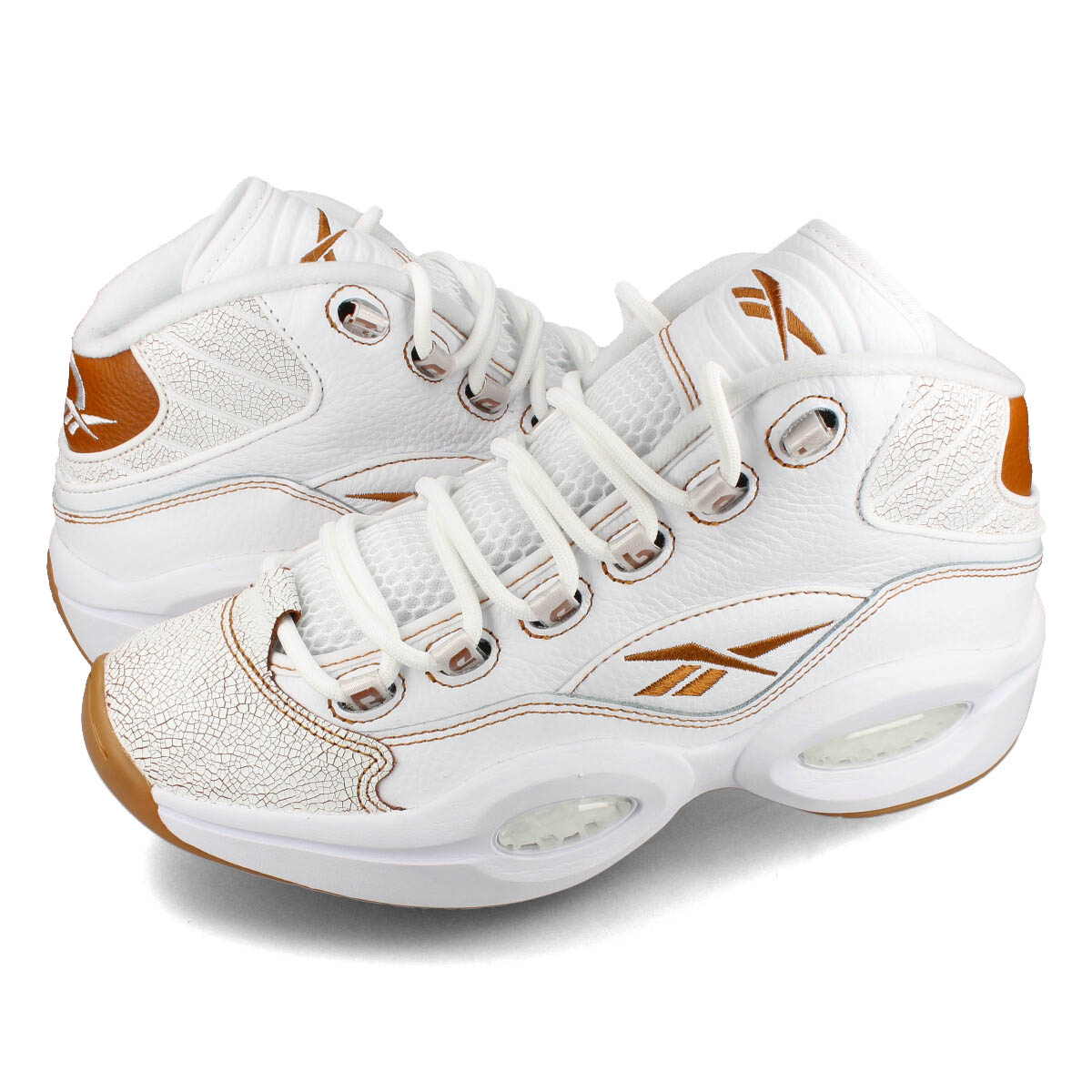 Reebok QUESTION MID FTWR WHITE/SOFT CARAMEL/FTWR WHITE