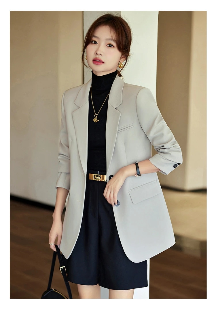 レディース ジャケット 春秋 高級感 おしゃれ アウター カジュアル コート 6381