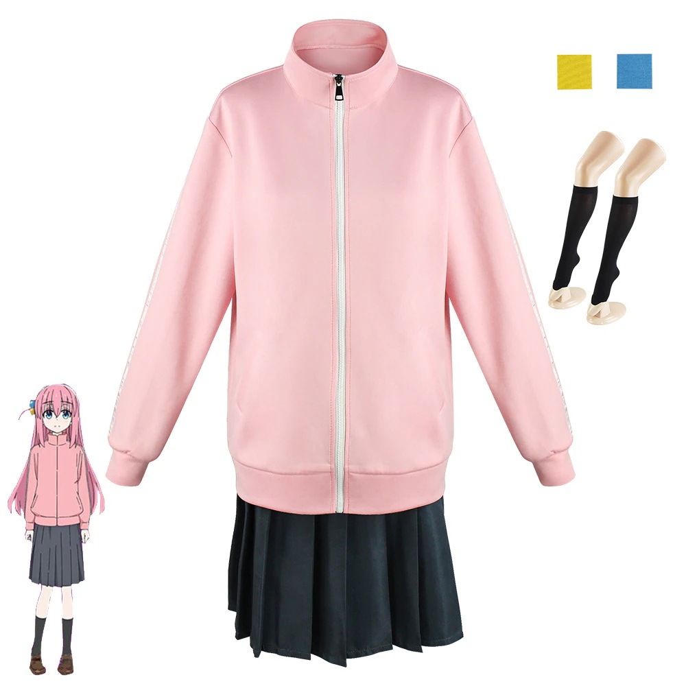 K1550孤独ロック後藤一里cos服伊地知虹夏コスプレ演技服後藤一里cos服