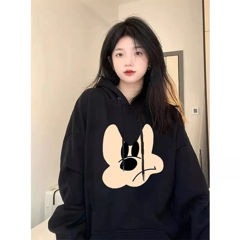 【2個買うと1個無料】韓国ファッション パーカー ミッキーパーカー ディズニーパーカー!　ペアルックパーカー/レディースパーカー 長袖パーカー 薄手/裏起毛 トレーナー/大きいサイズ 多色 M-4XL