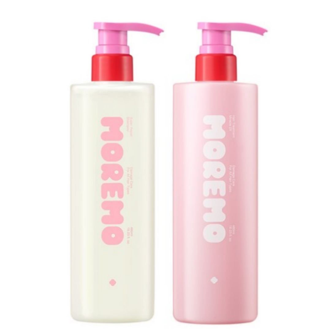 [韓国人気]【正品】NEW モレモ スーパーリペア シャンプー 480ml + ヘアトリートメント ミラクル 2X 480ml