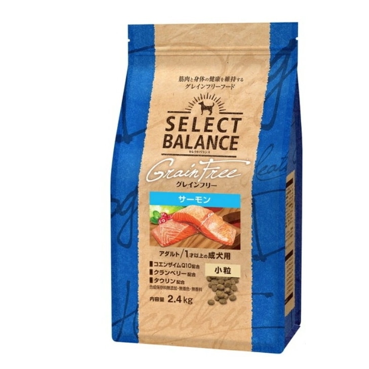 グレインフリー アダルト サーモン 小粒 １才以上 成犬用 2.4ｋｇ 正規品 ドッグフード ドライフード 犬のごはん 5,456円