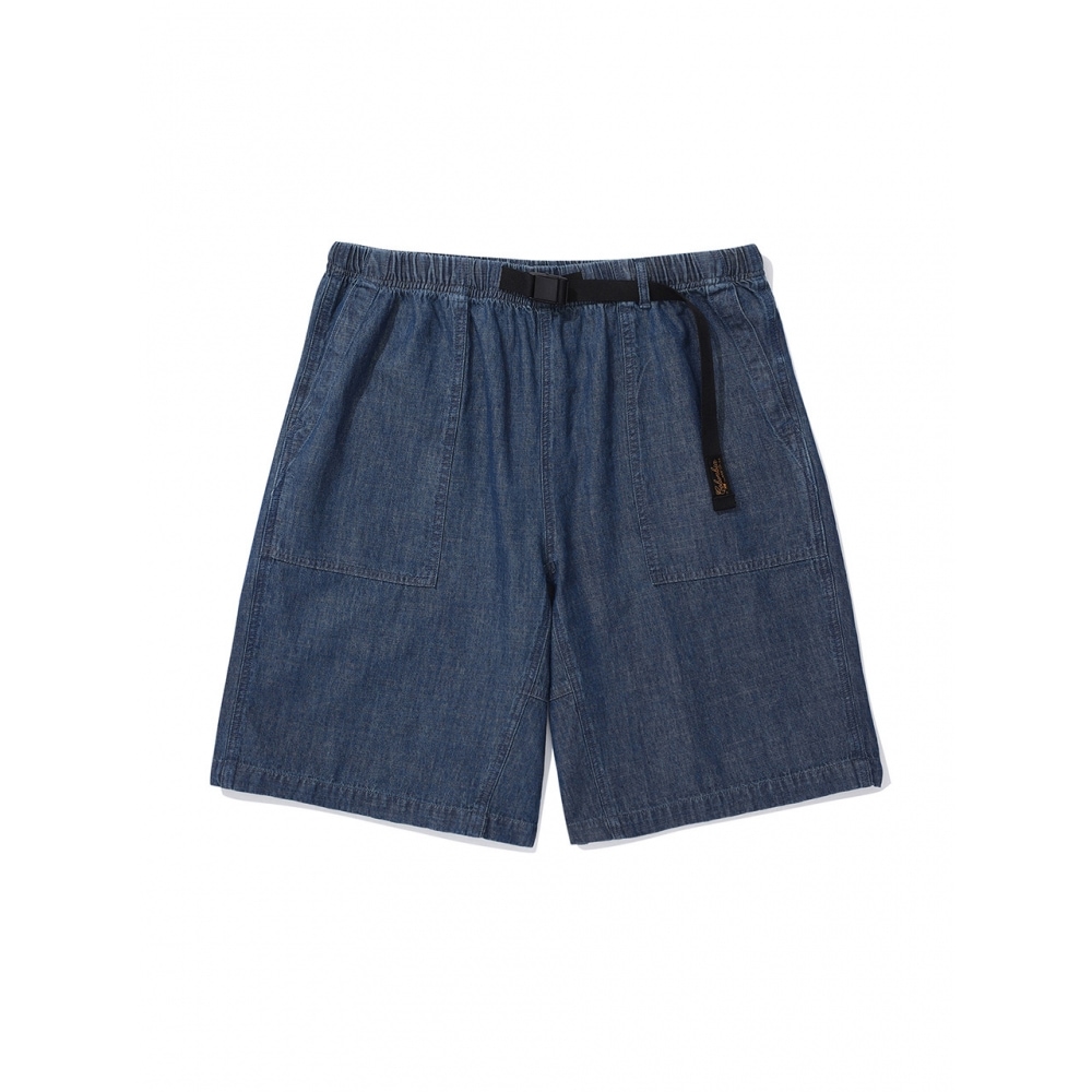 コロンビア大学 SL LABEL ベルト付きデニムショーツパンツミッドナイトデニム