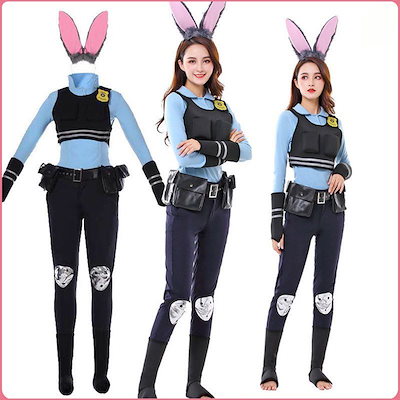 【ズートピア　ジュディ　コスプレ】全部セット♡ ズートピア ジュディ コスプレ ジュディホップス 17点 セット