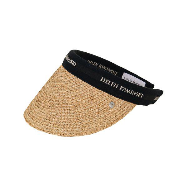 26SS 女性 ビアンカ 10 バイザーハット ナチュラルブラックロゴ HAT52491 NATURALBLACKLOGO