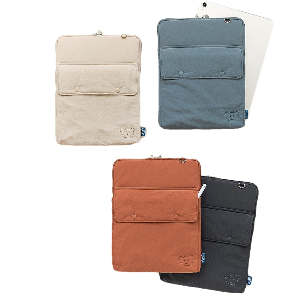 韓国 クマ キャラクター イラスト iPad 11インチ ポーチ ケース 保護バッグ