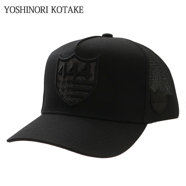 ヨシノリコタケ YOSHINORI KOTAKE x BARNEYS NEWYORK BLACK LINE 444LOGO LAME MESH CAP BLACK 251-001633-011