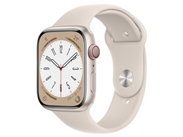 Apple Watch Series 8 GPS+Cellularモデル 45mm MNK73J/A [スターライトスポーツバンド]