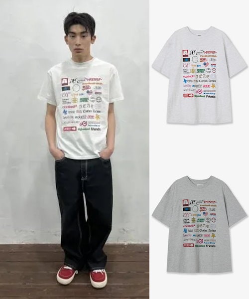 Qoo10 aeae DOT PK T-SHIRTS ロゴ 半