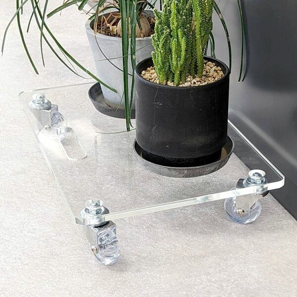 アクリル台車 幅41 奥行27.5cm AC-U50 クリア