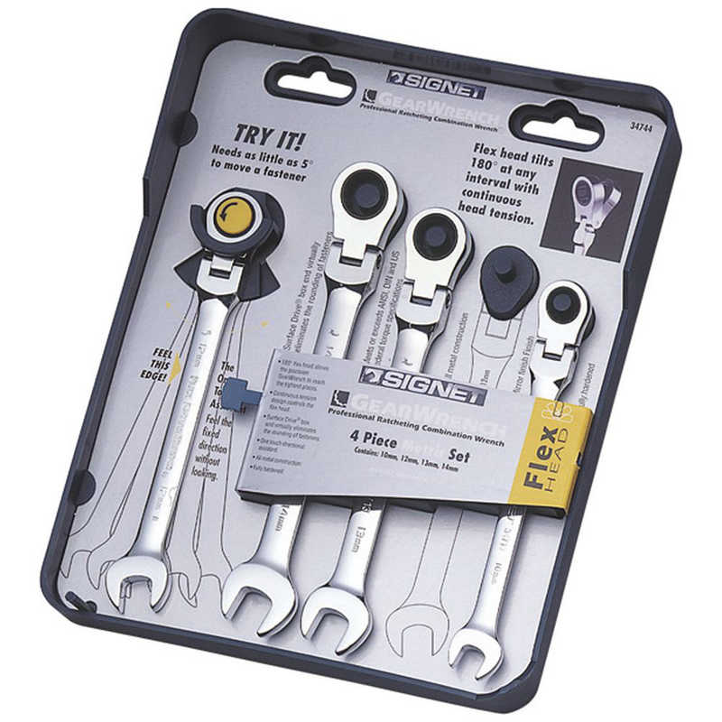 SIGNET　4本組 スイベルレンチセット　34744
