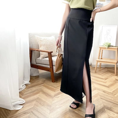 ボトムス スカート レディース ペンシル スリット ...のサムネイル