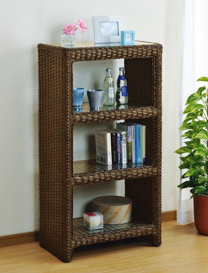 ラタン（籐） 飾り棚 W988B