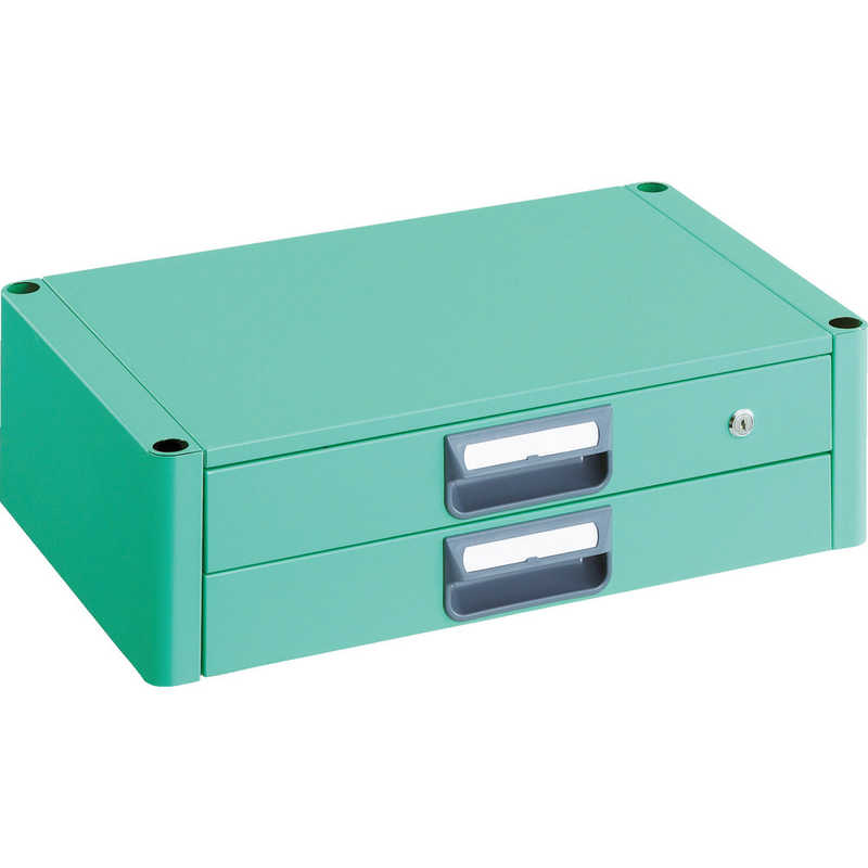 トラスコ中山　フェニックスワゴン 2段引出 600×400 YG色　PEW64XYG