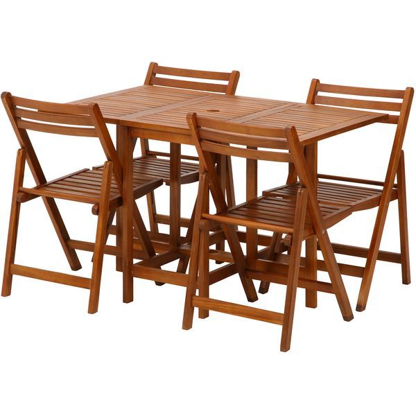 不二貿易 85542 バタフライテーブル&チェアー5点SET メーカー直送