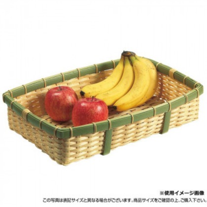 萬洋 樹脂身竹角長かご深 60号 91-056C