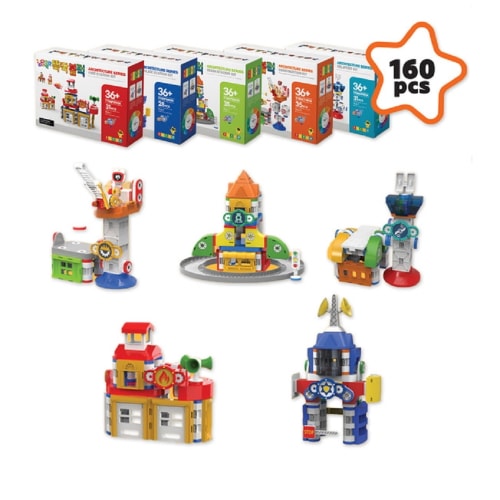 ブレインフォレストSTEAMマグネットブロック-建築5種幼稚園児童家学院教習教区団体創造力