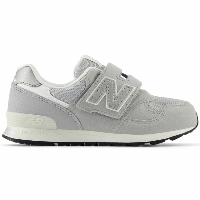 ニューバランス キッズ スニーカー グレー 男の子 子供靴 女の子 ジュニア 靴 ベルクロ 通学 運動靴 ローカット new balance PO313 TA2