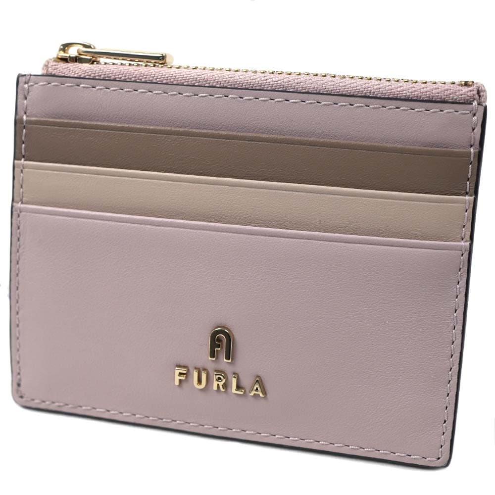 フルラ ミニ財布 カードケース コインケース 小銭入れ カメリア レディース レザー FURLA CAMELIA COROLLA+BALLERINA i+GREIGE WP00388-BX0184-3